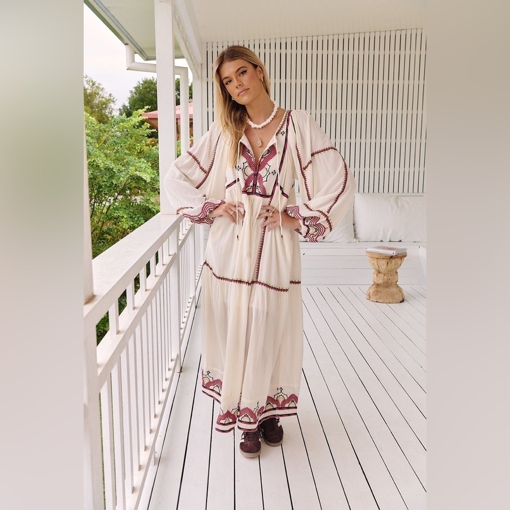 Free People Sweet escape ivory boho dress size Xsmall